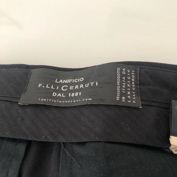 BANANA REPUBLIC MEN’S BLACK SLIM SOLID ITALIAN WOOL SUIT PANTS.SIZE 34-32 - Picture 12 of 14